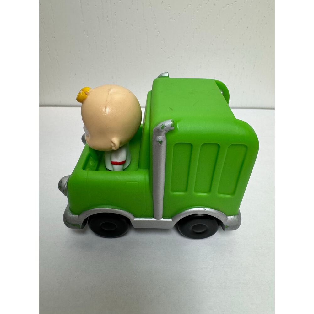 3D animated Character Cocomelon JJ Green Mini Garbage Truck Toy Push Along 2020